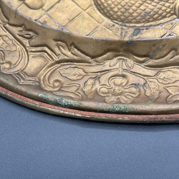 Vtg Decorative Brass Musical Themed Wall Hanging - Made in England - Picture 4 of 9